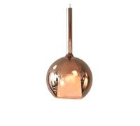 Abat Jour Lustre suspendu en verre, lampe de plafond suspendue for salle à manger, cuisine ou loft.(Rose gold,Dia25cm)