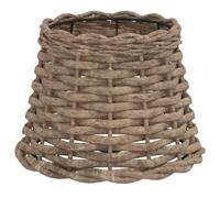 Abat jour marron Ø20x15 cm osier