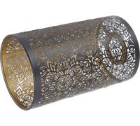 Abat-jour métal creusé motif cylindrique circulaire E27 E26 Abat-jour décoratif de table de nuit détachable