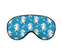 Abat-jour mignon de masque d'oeil de sommeil de licorne avec le bandeau réglable de courroie pour le voyage d'avion