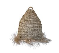 Abat jour naturel ANAFI en jonc de mer style bohème H47cm pour monture électrique E27