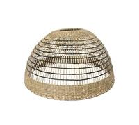 Abat jour naturel CESARE en herbe marine style bohème H19cm pour monture électrique E27