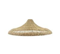 Abat jour naturel FREYA LARGE en herbe marine style bohème H22cm pour monture électrique E27