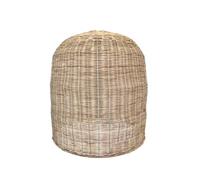 Abat jour naturel GIACOMO en rotin style bohème H45cm pour monture électrique E27