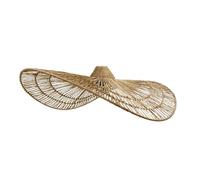 Abat jour naturel MARBELLA en jute naturel H14cm style bohème pour monture électrique E27