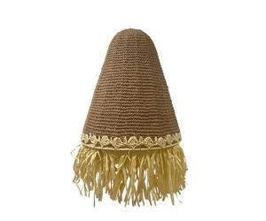 Abat jour naturel PALOMA INDOOR en herbe marine style bohème H45cm pour monture électrique E27