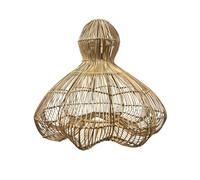 Abat jour naturel RONDA en rotin style bohème H53cm pour monture électrique E27
