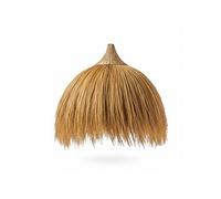 Abat jour naturel XXL BIG MASAI en herbe de rayung style bohème H62cm pour monture électrique E27