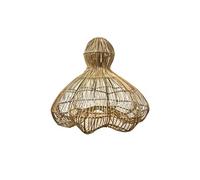 Abat jour naturel RONDA en rotin style bohème H53cm pour monture électrique E27