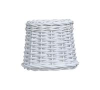 vidaXL Abat-jour Osier 25x17 cm Blanc Blanc G