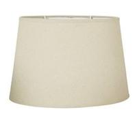 Abat-jour - Ovale - Beige - Imitation lin - Pour lampe - Base 31 cm - Culot E27