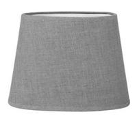 Abat-jour - Ovale - Gris clair - Pour lampe - Base 20,5 cm - Culot E14