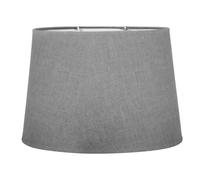 Abat-jour - Ovale - Gris clair - Pour lampe - Base 31 cm - Culot E27 avec réduct