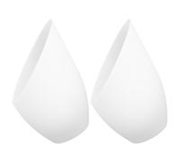 Abat-jour Petit en Plastique Blanc, Lot de 2, Forme Fer à Cheval