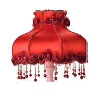 Abat Jour Plafond Abat-jour en dentelle rétro avec perles de cristal et pompons, lampe de table de luxe, lampadaire, décoration d'hôtel(Color 06)