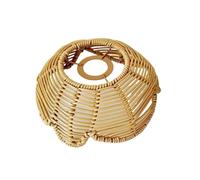 Abat Jour Plafond Abat-jour tissé en rotin synthétique for lampe de plafond, idéal for une chambre à coucher ou une salle à manger(Style 7)