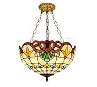 Abat Jour Plafond Lampe suspendue vintage en verre teinté for salle à manger, cuisine, décoration d'intérieur(J 40cm)