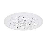 Abat-jour plafonnier LED avec perforations étoiles, panneau rond, changeur de couleur blanc CCT