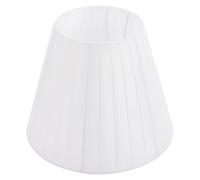 Abat-jour Plissé Blanc Fer et Tissu E27, pour Lampe de Table | Installation Simple, Usage Bureau et Maison, Forme Résistante, Ne Se Déforme Pas, Ne Se Déchire Pas
