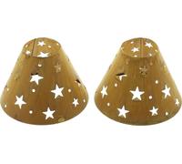 Abat-jour pour bougie Ciel étoilé Lot de 2 bougies Décoration Chandelier Automne Hiver