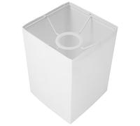 Abat-jour pour Lampadaire Rectangulaire en Tissu Blanc, Style Élégant