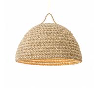 Abat jour pour lampe coupole en palmier doum du maroc tressée