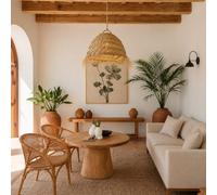 Abat-jour pour lustre style maroc dôme xl doum en fibre alfa