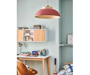 Abat-jour pour suspension bambou terracotta TU