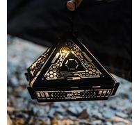 Abat-jour pyramide chic avec crochet pour une suspension facile et plateau inférieur pour visualiser les besoins (croyance)