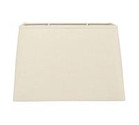 Abat-jour - Rectangulaire - Beige lin - Pour lampe - 30x14x20cm - Culot E27 avec réducteur