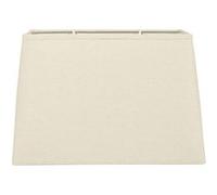 Abat-jour - Rectangulaire - Beige lin - Pour lampe - 30x14x20cm - Culot E27 avec réducteur