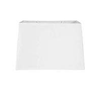 Ostaria Abat-jour 98716 rectangulaire 30x14x20 cm culot E27 avec réducteur blanc