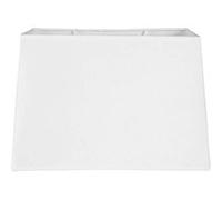 Ostaria Abat-jour 98716 rectangulaire 30x14x20 cm culot E27 avec réducteur blanc