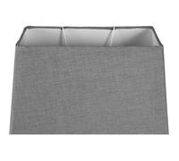 Abat-jour - Rectangulaire - Gris clair - Pour lampe - 30x14x20 cm - Culot E27