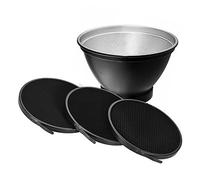 Abat-jour réflecteur Elinchrom 210 mm avec grilles en nid d'abeille 10 ° 30 ° 50 ° pour support Elinchrom Studio Stroboscope Flash Speedlite Portrait et photographie commerciale Accessoire