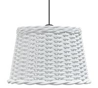 Abat-jour Rond, Abat Jour E27 Lampe Suspendue Abat-jour de plafonnier blanc Ø40x26 cm osier