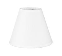 Abat-jour - Rond - Blanc - Pour lampe - Base 10 cm - Pince ampoule Blanc