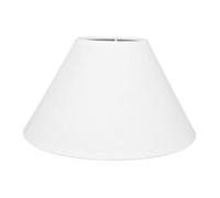 OSTARIA 93090 Abat-jour Rond Blanc Base 25cm Dim : D25xH15.5cm