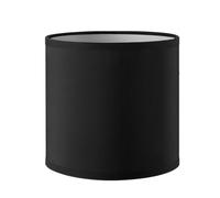 Abat-jour rond - Bling - Abat-jour en tissu - Abat-jour en coton - Pour douille E27 - Diamètre 16 cm - Hauteur 15 cm - Noir nuit - Pour tous les intérieurs IP20 - Sans ampoule