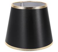 Abat-jour Rond E27 en Tissu Noir, Rechange Décoratif pour Lampe | Lampes de Table et Suspensions, Style Chambre ou Restaurant, Accessoire Discret pour Rafraîchir un Luminaire