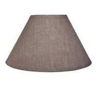 Abat-jour - Rond - Gris - Pour lampe - Base 25cm - Culot E27 avec réducteur