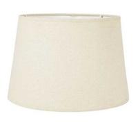 Ostaria Abat-jour rond étroit 98921 – Lin – D27×H18,5 cm – Petit modèle, culot E27 avec réducteur