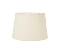 Ostaria Abat-jour rond étroit 98921 – Lin – D27×H18,5 cm – Petit modèle, culot E27 avec réducteur