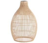Abat jour seul style bohème naturel style vannerie tressée en poly rotin HOLIDAY SHADE H42cm