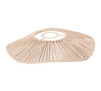 Abat-jour suspendu, abat-jour tissé en corde de papier, 11, 8 pouces, lampe en rotin de simulation, style rétro bohème, plafond rustique pour salon, tissé