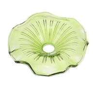 Abat-jour Suspendu de Feuille de Lotus en Verre Vert
