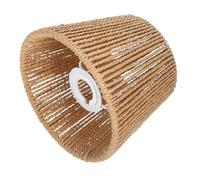 Abat-jour Suspendu en Corde, Papier Tressé Marron E27 E14 | Trou de 4cm ou 2,9cm, Finition Fer, pour Cafés et Bureau, Ambiance Chaleureuse