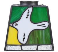Abat-jour Suspendu en Verre Motif Colombe Design Moderne Français | Éclairage D'ambiance Facile à Installer pour Salon et Lampe de Table, Haute Transparence Vitrail