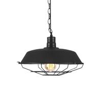 Abat-jour suspendu industriel - Abat-jour rustique classique - Fixation de lustre antique - Protection solaire facile à installer pour locataire, appartement, cuisine, chambre à coucher