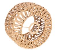 Abat-jour Suspendu Style Rustique en Corde de Paille Tressée, E27 | Structure Tissée à Main, Surface Lisse et Bord sans Bavure, pour Plafond et Cordon Pendulaire